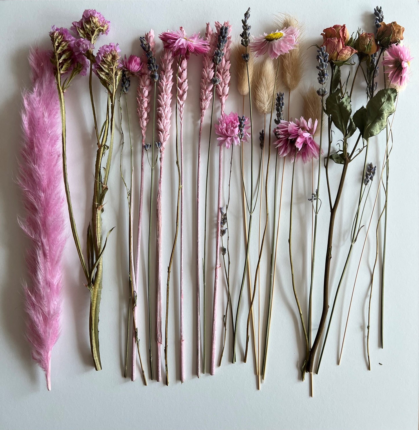 Droogboeket roze