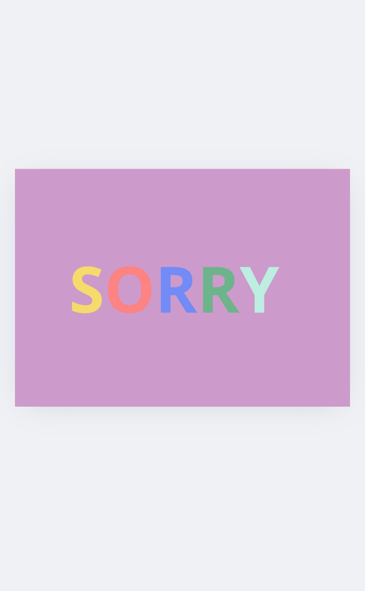 Sorry