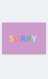 Sorry