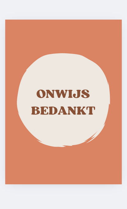 Bedankt