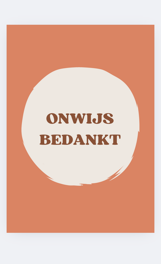 Bedankt