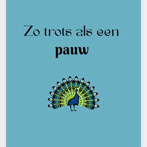 Zo trots als een pauw