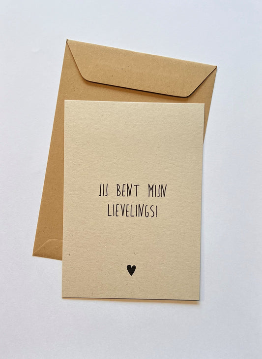 Jij bent mijn lievelings